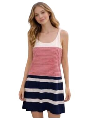 Anthropologie Coincidence & Chance Striped Linen Dress